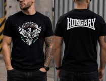 HUNGARY BÜSZKE TURUL MADÁR póló (Fekete) S - 5XL-ig