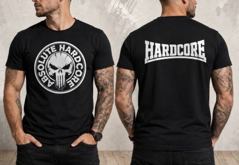 HARDCORE ABSOLUTE HARDCORE póló Fekete S-5XL-ig