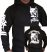 APBT Streetwear PIT BULL REAL FIGHTER pulóver Fekete  S-5XL-ig