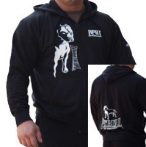 APBT Streetwear PIT BULL TIME kapucnis pulóver fekete
