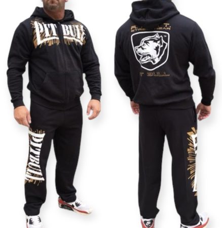APBT Streetwear PIT BULL JUBILEUM szabadidőruha fekete/bronz