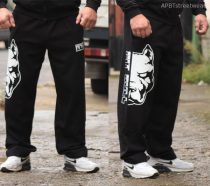  APBT Streetwear PIT BULL MODE szabadidő nadrág fekete