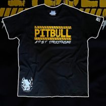 APBT Streetwear PITBULL ROAD póló FEKETE/Sárga