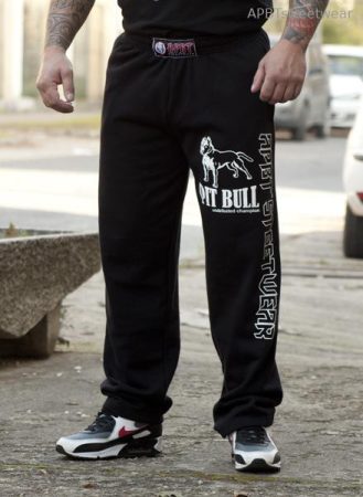 APBT streetwear PIT BULL CHAMPION nadrág fekete