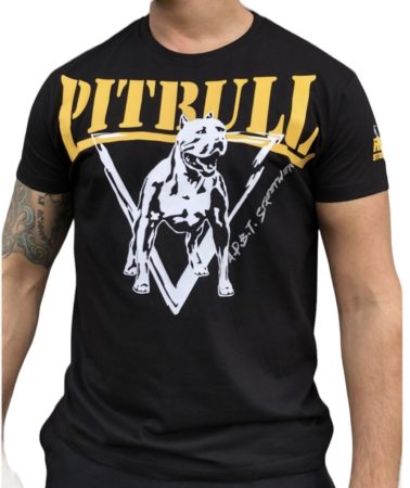 APBT Streetwear PITBULL DELTA  póló BLACK/YELLOW