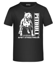 APBT Streetwear PITBULL ZERO T KID póló FEKETE