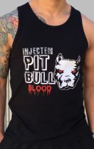 APBT Streetwear PITBULL BLOOD trikó fekete